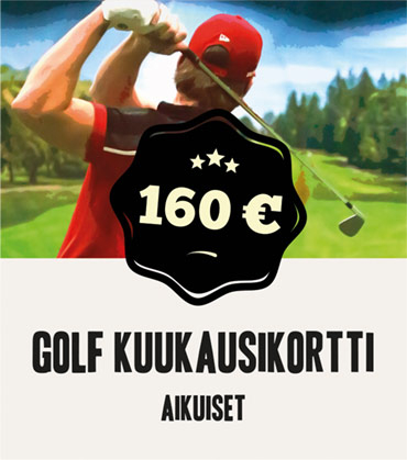 Golfkeskus joululahja kuukausikortti