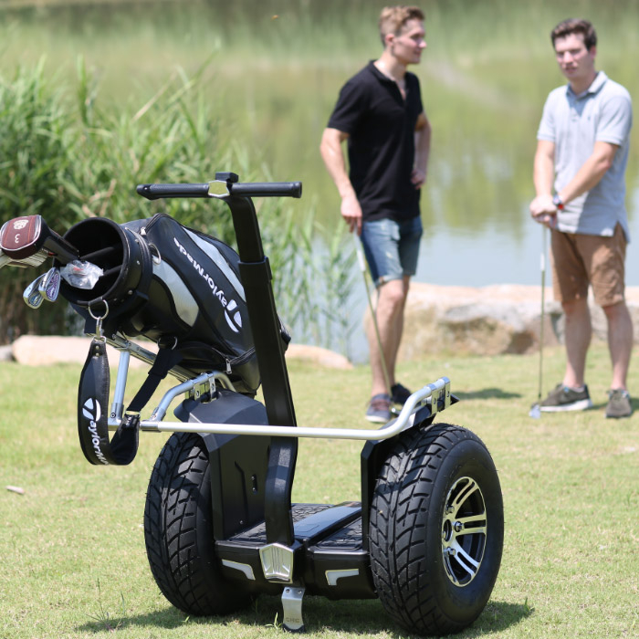 golfkenttä kaksipyöräinen golfkärry