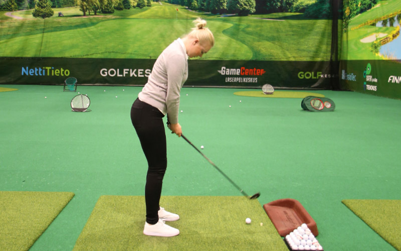 Golf lyöntialue harjoitus
